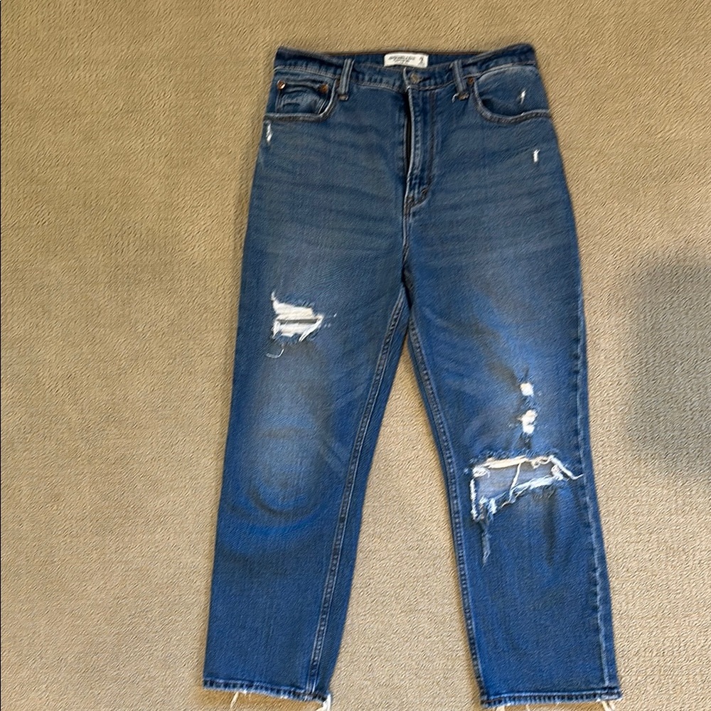 Abercrombie & Fitch Ultra High Rise Ankle Jeans